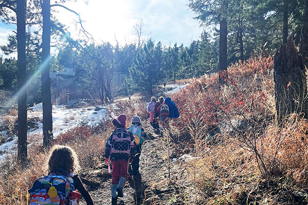 Nature hike during program at Cheyenne Mountain Zoo